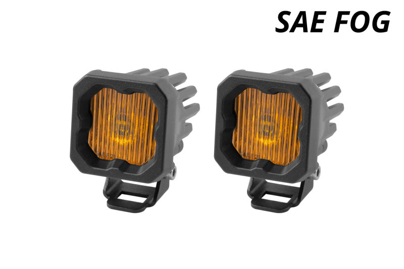 Diode Dynamics Stage Series C1 LED Pod - Yellow SAE Fog Standard ABL (Pair)-thumbmail-3
