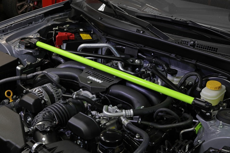 Perrin 2013+ BRZ/FR-S/86/GR86 Strut Brace - Neon Yellow Wrinkle-thumbmail-4