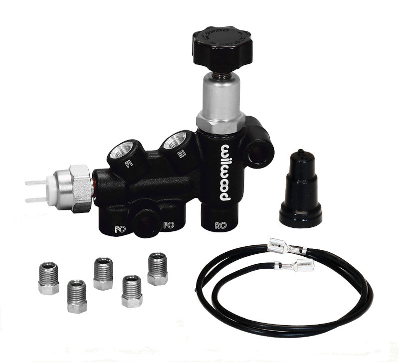 Wilwood Proportioning Valve - Knob Adjust 3/8-24 IF Combo w/ switch-thumbmail-1