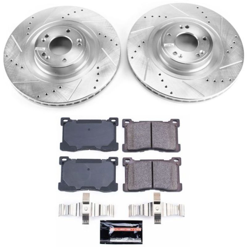 Power Stop 12-16 Hyundai Equus Front Z23 Evolution Sport Brake Kit-thumbmail-1