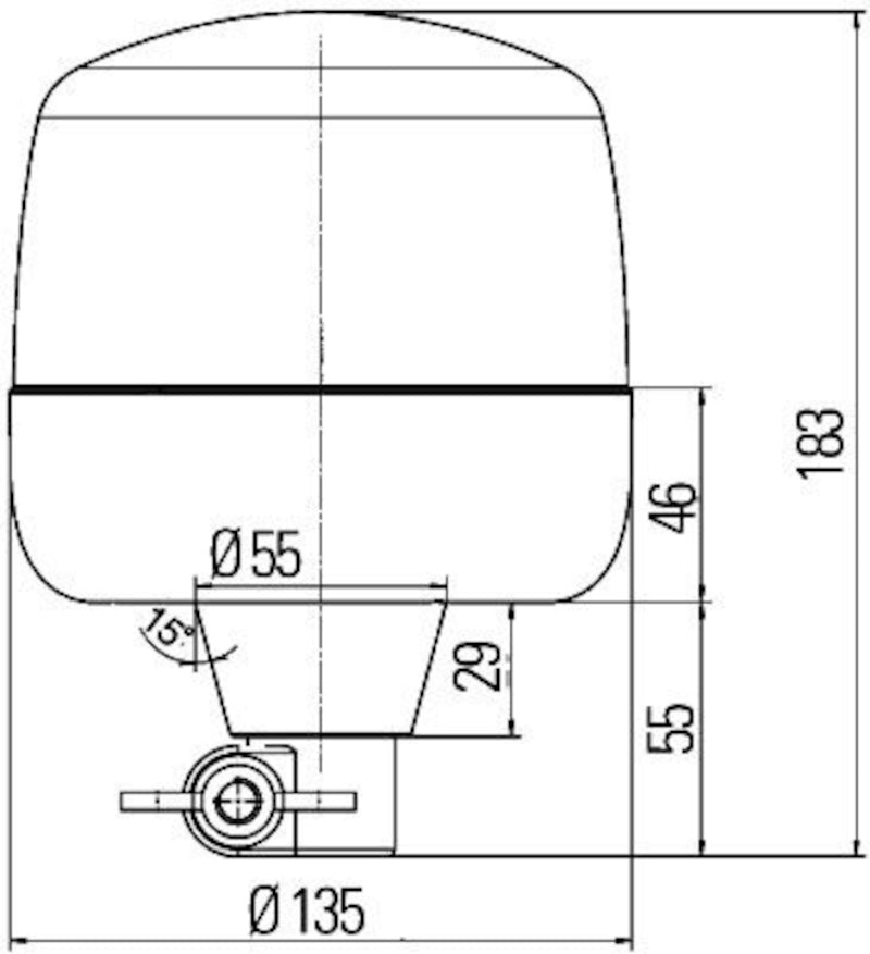 Hella Led Lamp 12/24V Amber Flex Mounting 2Rl-thumbmail-2