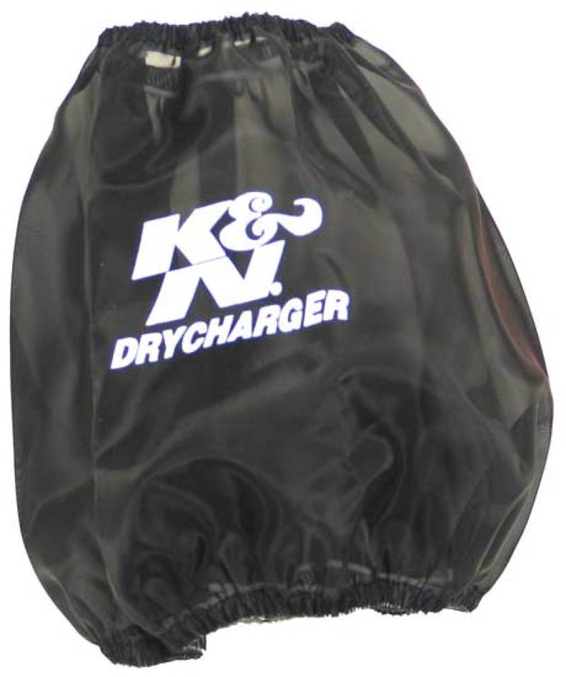 K&N Round Tapered Air Filter Wrap Black 7.5in Base ID / 4.5in Top ID / 6in Height-thumbmail-1