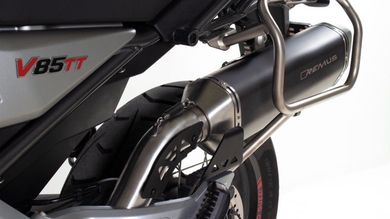 Remus 2019 Moto Guzzi V85 TT Black Hawk Black Slip On-thumbmail-1