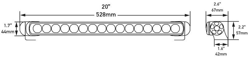 Hella LED Lamp Light Bar 9-33V 470/19in PEN MV ECE-thumbmail-9