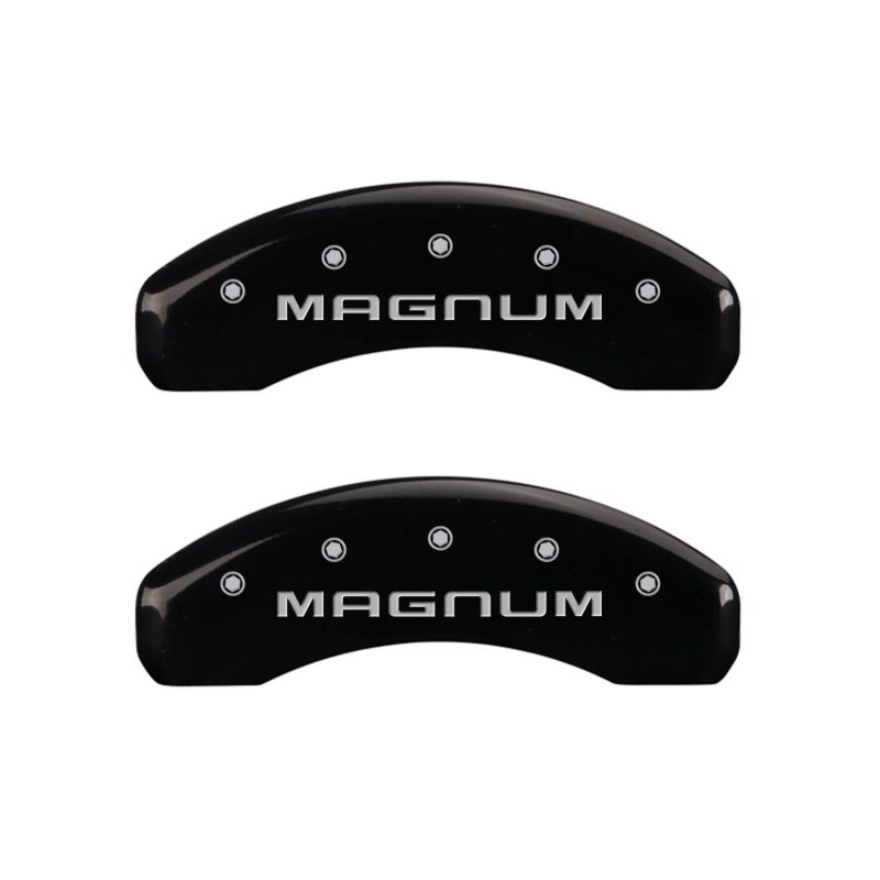 MGP 4 Caliper Covers Engraved Front & Rear Magnum Black finish silver ch-thumbmail-5