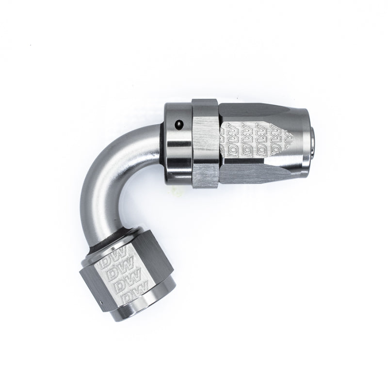 DeatschWerks 8 AN Female Flare Swivel 120-Degree Hose End CPE - Anodized Matte Black-thumbmail-2