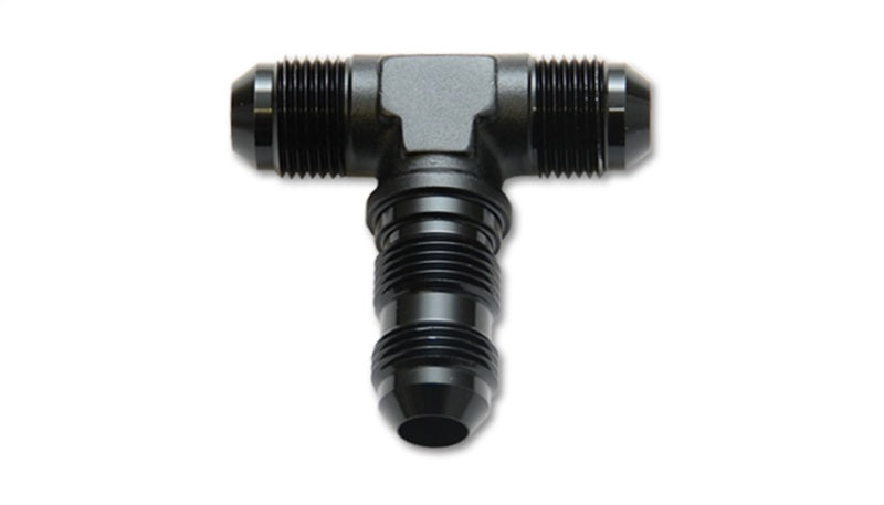 Vibrant -12AN Bulkhead Adapter Tee Fitting - Anodized Black Only-thumbmail-2