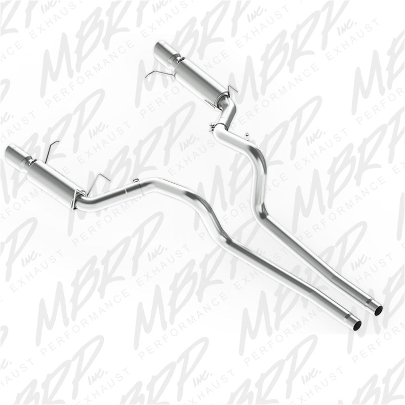 MBRP 11-14 Ford Mustang GT 5.0L Dual Split Rear Race Version AL 3in Cat Back Exhaust System-thumbmail-2