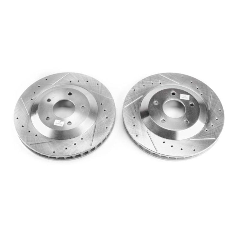 Power Stop 2004 Cadillac XLR Front Evolution Drilled & Slotted Rotors - Pair-thumbmail-1