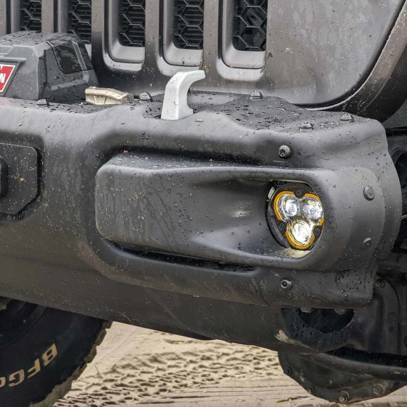 KC HiLiTES FLEX ERA 3 Dual Mode SAE Fog Light - Single Light Master Kit (w/Clear + Yellow Lens)-thumbmail-6