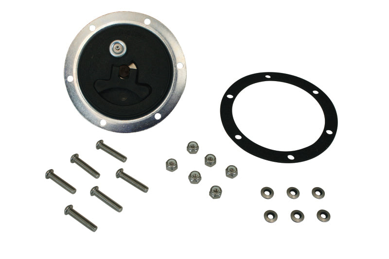 Moroso Supercharger Fuel Cell Cap w/Ring/Gasket/Hardware - Black-thumbmail-1