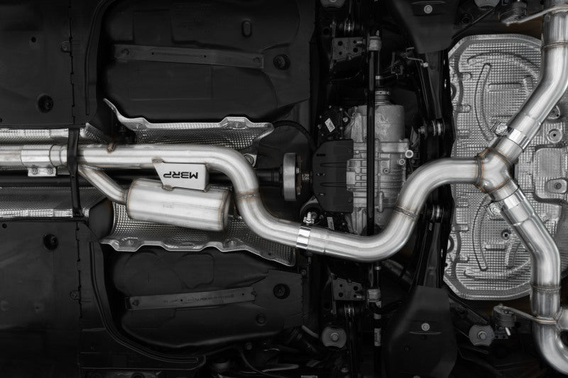 MBRP 2022 Volkswagon Golf R MK8 3in Cat-Back Quad Split Rear Valve Delete Exhaust-thumbmail-2