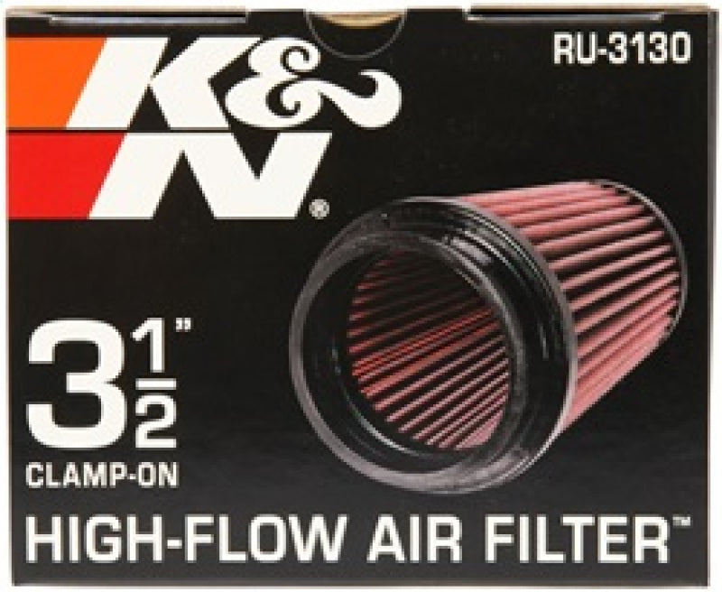 K&N Filter Universal Rubber Filter 3 1/2 inch Flange 4 5/8 inch Base 3 1/2 inch Top 7 inch Height-thumbmail-18