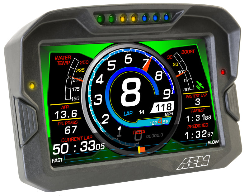 AEM CD-7 Non Logging GPS Enabled Race Dash Carbon Fiber Digital Display w/o VDM (CAN Input Only)-thumbmail-9