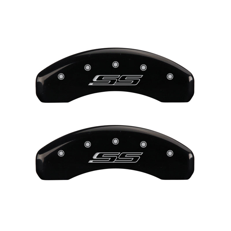 MGP 4 Caliper Covers Engraved Front Gen 5/Camaro Engraved Rear Gen 5/SS Black finish silver ch-thumbmail-5
