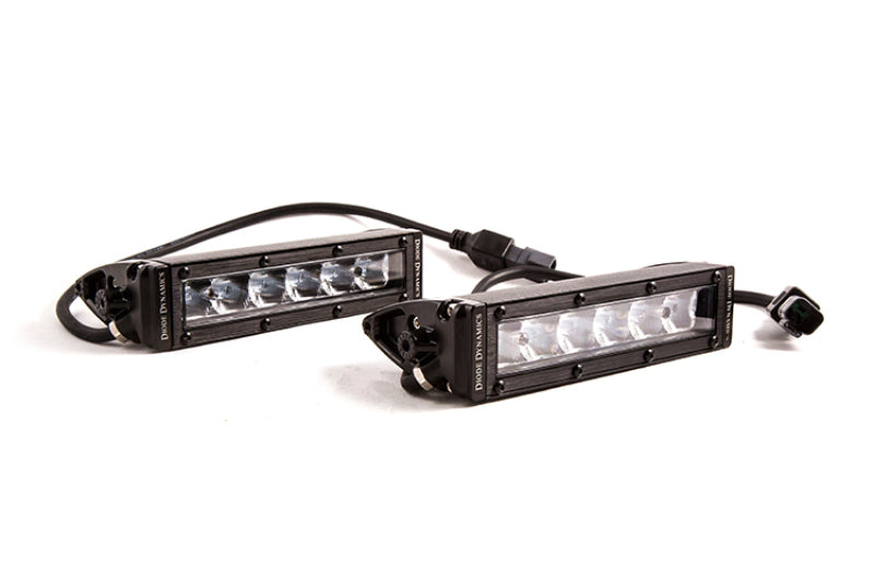 Diode Dynamics 6 In LED Light Bar Single Row Straight SS6 - White Driving Light Bar (Pair)-thumbmail-1