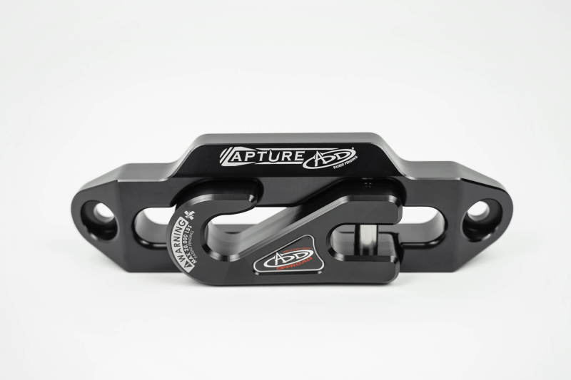 Addictive Desert Designs 1-5/16in Winch Fairlead Plate w/ Recessed Round End Hook - Black-thumbmail-3