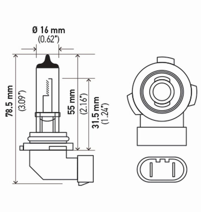 Hella Bulb H10/9145 12V 45W Py20D T4 Sb-thumbmail-2