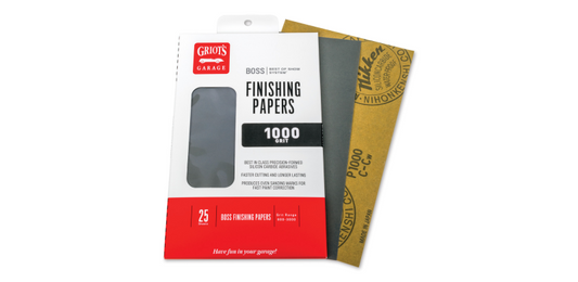 Griots Garage BOSS Finishing Papers- 1000g - 5 .5in x 9in (25 Sheets)