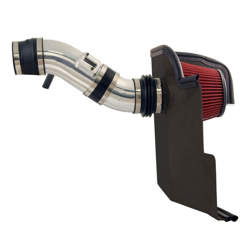 Spectre 11-14 Ford Mustang V6-3.7L F/I Air Intake Kit - Polished w/Red Filter-thumbmail-2