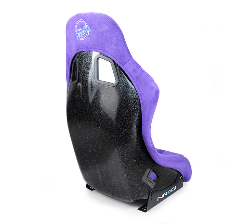 NRG FRP Bucket Seat PRISMA Edition w/ Pearlized Back Purple Alcantara - Medium-thumbmail-3