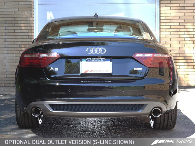 AWE Tuning Audi B8 A5 2.0T Touring Edition Exhaust - Dual Outlet Polished Silver Tips-thumbmail-8