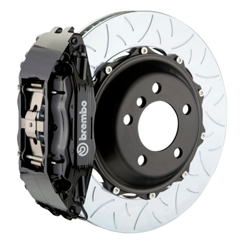 Brembo 94-04 Mustang (SN95) Front GT BBK 6 Piston Cast 355x32 2pc Rotor Slotted Type-3-Black-thumbmail-1