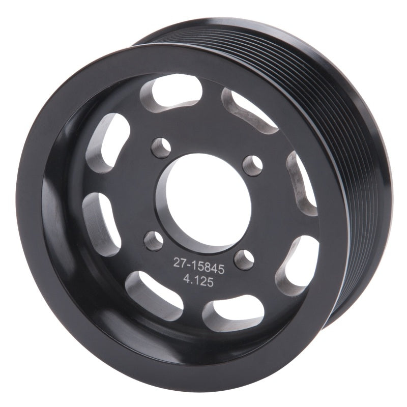 Edelbrock Pulley Supercharger Enforcer 10 Rib 4 125In Black-thumbmail-1