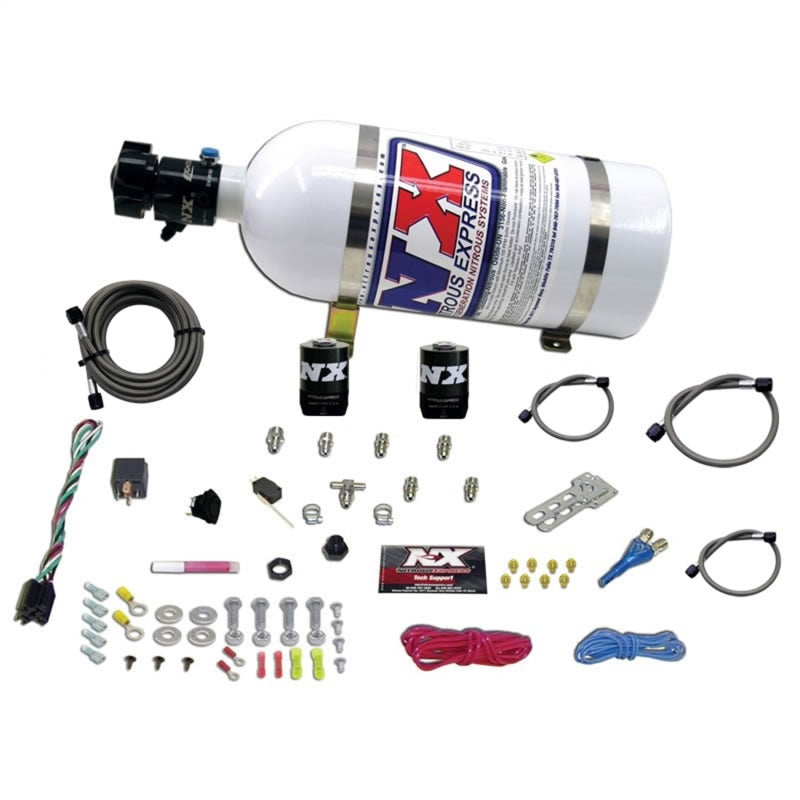 Nitrous Express All Sport Compact EFI Single Nozzle Nitrous Kit (35-50-75HP) w/10lb Bottle-thumbmail-1