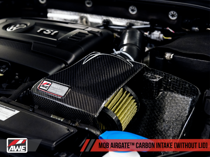 AWE Tuning Audi / Volkswagen MQB 1.8T/2.0T/Golf R Carbon Fiber AirGate Intake w/ Lid-thumbmail-6