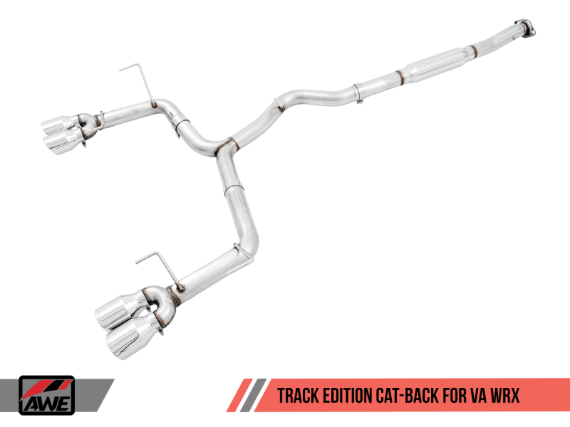 AWE Tuning Subaru WRX/STI VA/GV Sedan Track Edition Exhaust - Chrome Silver Tips (102mm)-thumbmail-3