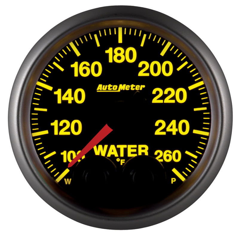 Autometer Elite 52mm 100-260 Degress F Water Temperature Peak and Warn Gauge w/ Electonic Control-thumbmail-4
