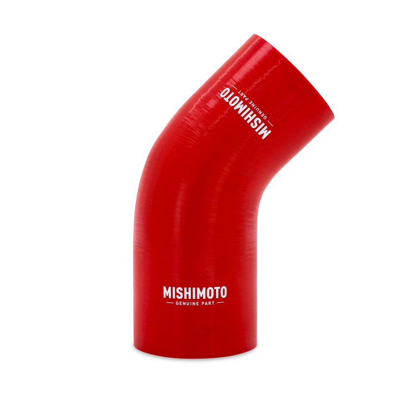 Mishimoto Silicone Reducer Coupler 45 Degree 2.5in to 2.75in - Red-thumbmail-1