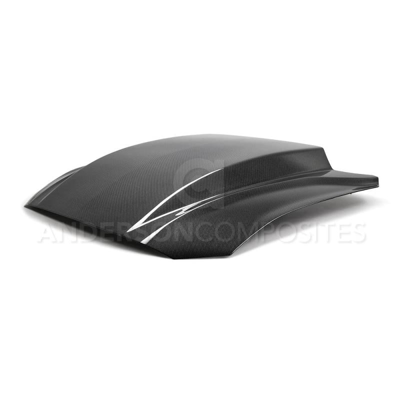 Anderson Composites 2018 Ford Mustang Double Sided Type-CJ 4in Carbon Fiber Cowl Hood-thumbmail-7