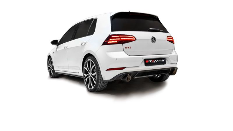 Remus 2018 Volkswagen GTI Mk VII (Facelift) 2.0L TSI Axle Back Exhaust (Tail Pipes & Conn Tube Req)-thumbmail-1