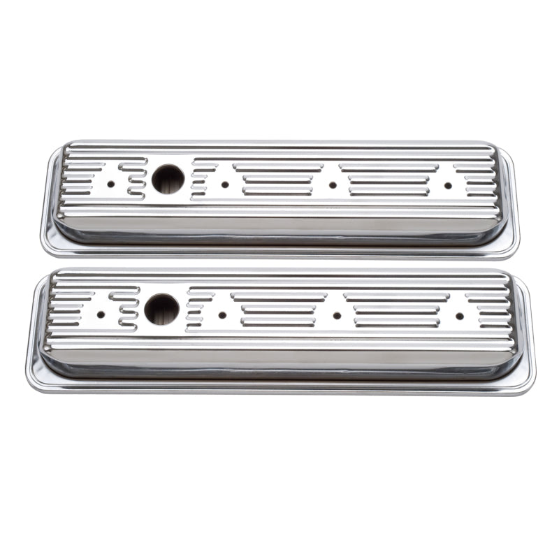 Edelbrock Valve Cover Signature Series Chevrolet 1987-1995 262-400 CI V8 Low Chrome-thumbmail-2