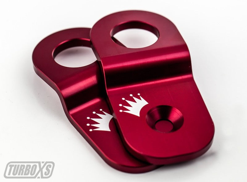 Turbo XS 15-16 Subaru WRX/STI Billet Aluminum Radiator Stay - Red-thumbmail-1