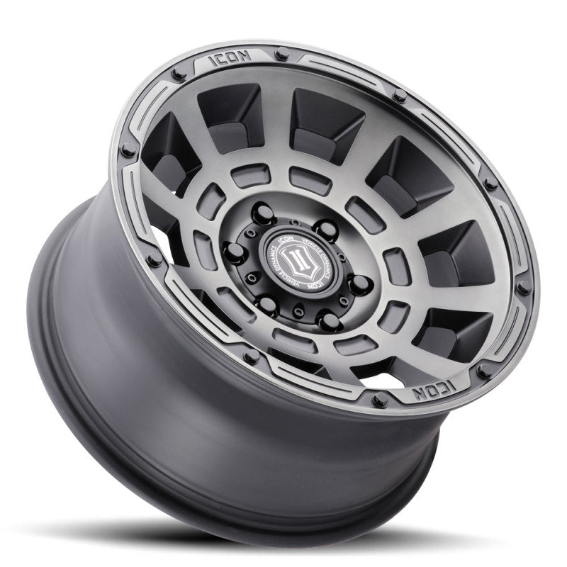 ICON Thrust 17x8.5 6x120 0mm Offset 4.75in BS Smoked Satin Black Tint Wheel-thumbmail-3