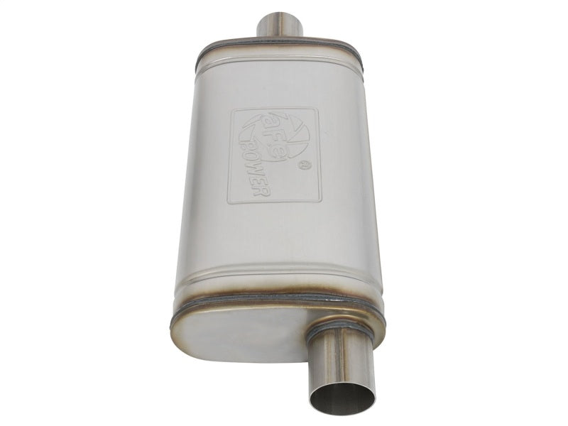 aFe MACHForce XP SS Muffler 2.5in Center Inlet / 2.5in Offset Outlet 18in L x 9in W x4in H Body-thumbmail-2