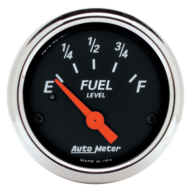 Autometer Designer Black  2-1/16in Black Fuel Level Gauge-thumbmail-2
