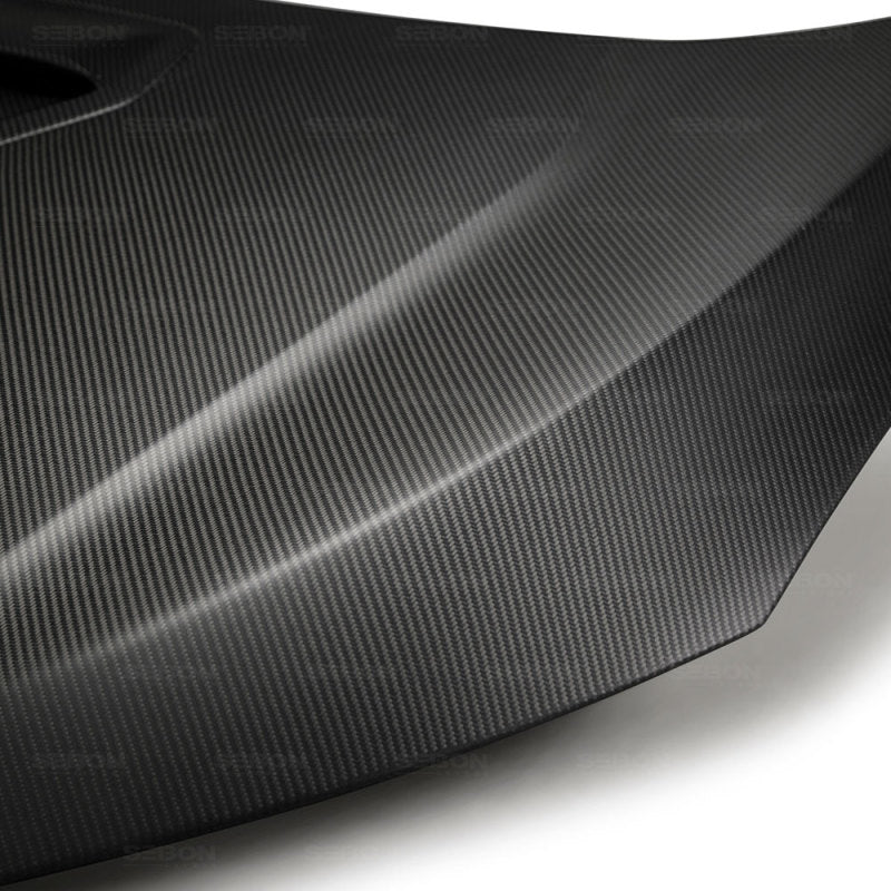 Seibon 17-18 Honda Civic Type-R OEM-Style Dry Carbon Fiber Hood-thumbmail-3