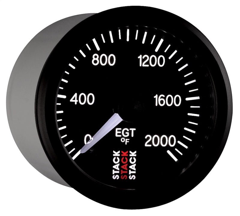 Autometer Stack 52mm 0-2000 Deg F Pro Stepper Motor Exhaust Gas Temp Gauge - Black-thumbmail-5
