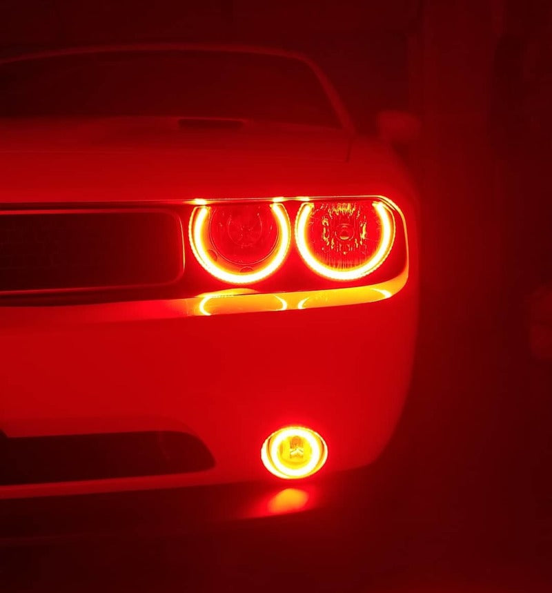 Oracle 08-14 Dodge Challenger Dynamic Surface Mount Headlight Halo Kit - ColorSHIFT - Dynamic-thumbmail-9