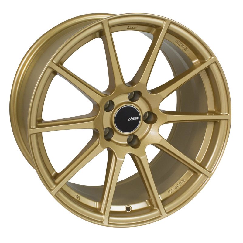 Enkei TS10 18x8 45mm Offset 5x100 Bolt Pattern 72.6mm Bore Dia Gold Wheel-thumbmail-1