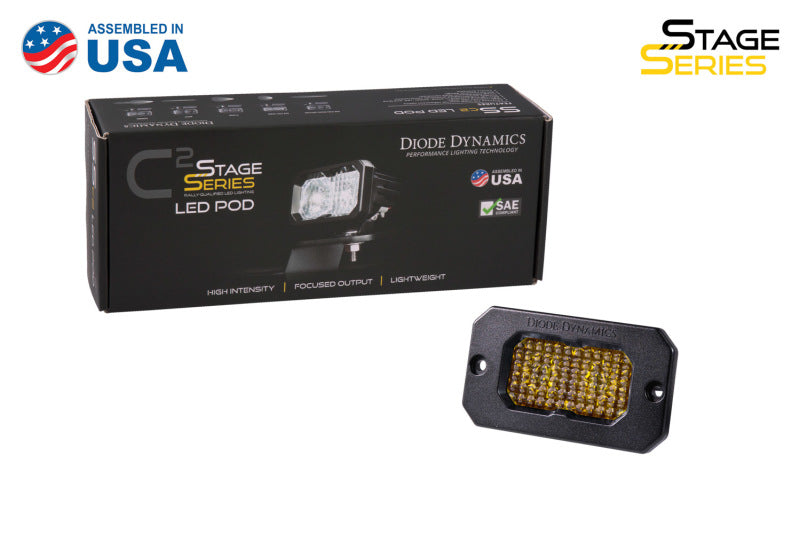 Diode Dynamics Stage Series 2 In LED Pod Sport - Yellow Fog Flush ABL Each-thumbmail-4