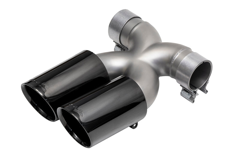 SOUL 13-16 Porsche 987.2 / 981 Cayman / Boxster Bolt-On X-Pipe w/ Tips - Black Chrome Dual Wall Tips-thumbmail-1