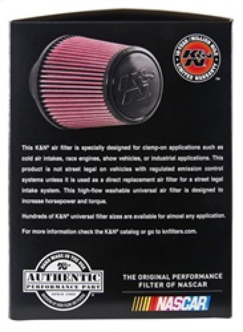 K&N Universal Rubber Filter - Round Tapered 6in Base OD x 3in Flange ID x 6in H-thumbmail-14