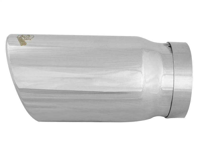 aFe Universal Bolt On Exhaust Tip Polished 5in Inlet x 6in Outlet x 12in Long-thumbmail-5