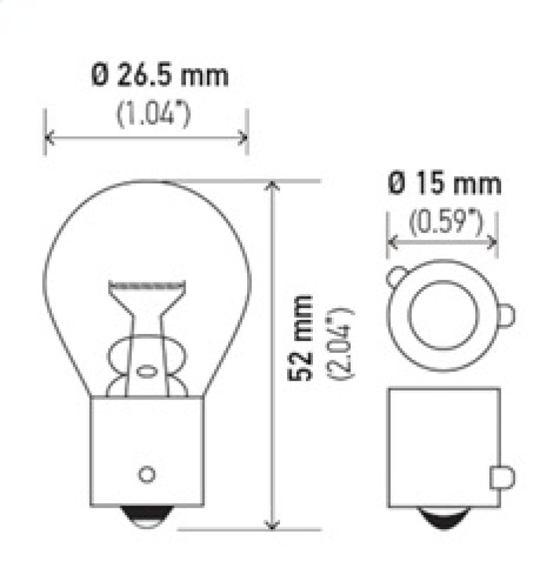 Hella Bulb 9507 24V 21W BAU15s S8 AMBER-thumbmail-5