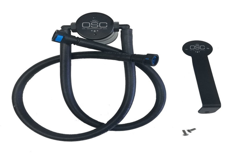 J&L 12-15 Chevrolet Camaro ZL1 6.2L Passenger Side Oil Separator 3.0 - Black Anodized-thumbmail-1
